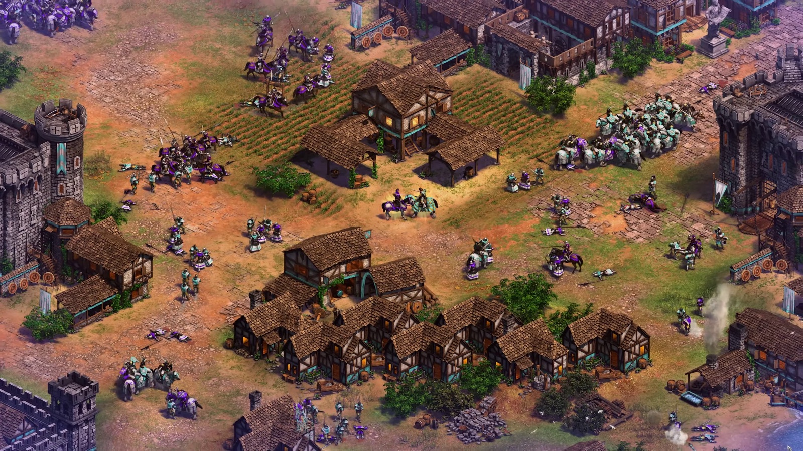 Age of Empires II town